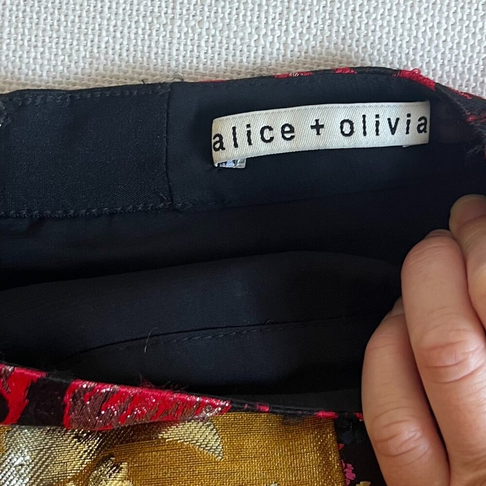 Alice + Olivia Riley Patchwork Aline Mini Skirt -… - image 6